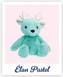 LOT 2 PELUCHES BOUILLOTTES ELANS PASTEL