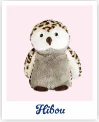 LOT 2 PELUCHES BOUILLOTTES HIBOUX