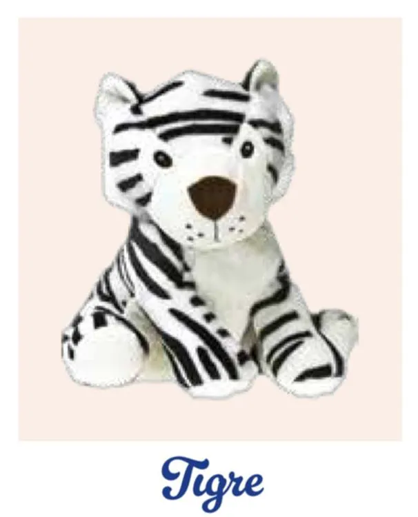 LOT 2 PELUCHES BOUILLOTTES TIGRES