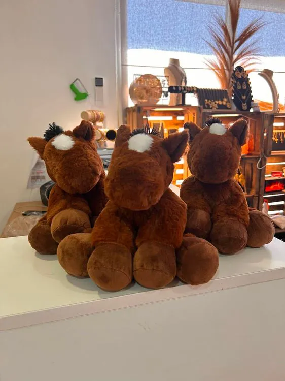 LOT 3 PELUCHES BOUILLOTTES PONEY