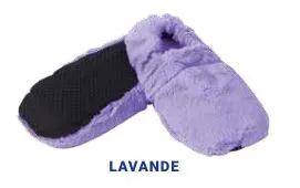 LOT 3 PAIRES DE CHAUSSONS BOUILLOTTES LAVANDE