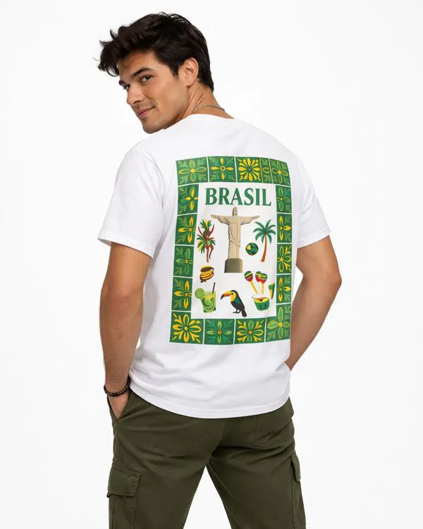 T SHIRT BRESIL ALEGRIA COL ROND DU XS AU 3XL