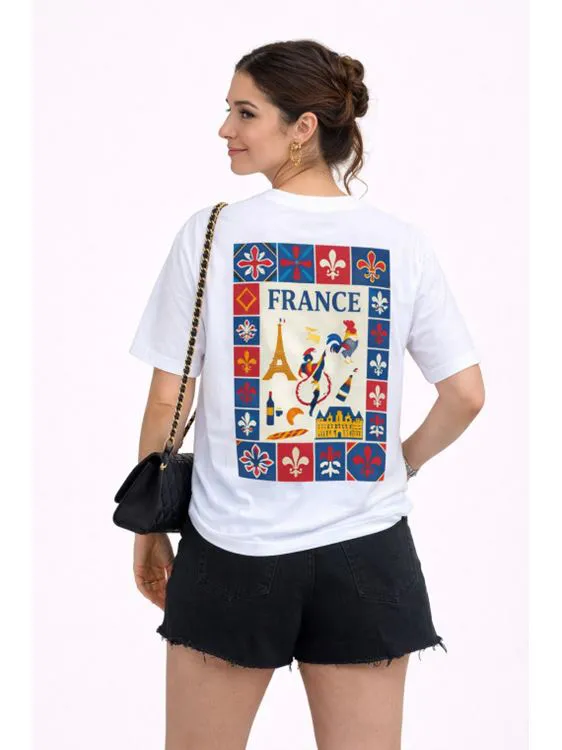 T SHIRT FRANCE ALEGRIA COL ROND DU XS AU 3XL