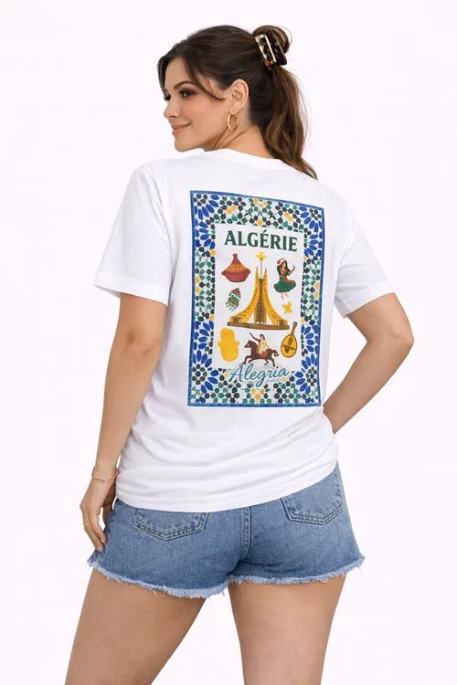T SHIRT ALGERIE ALEGRIA COL ROND DU XS AU 3XL