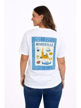 T SHIRT MARSEILLE ALEGRIA COL ROND DU XS AU 3XL