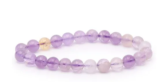 BRACELET AMETRINE A  BOULE 8MM