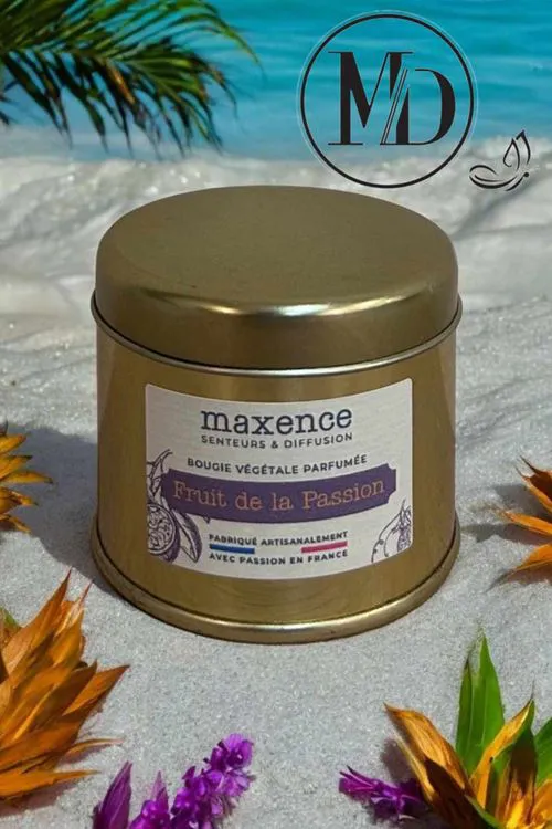 BOUGIE 120G OR  FRUITS DE LA PASSION