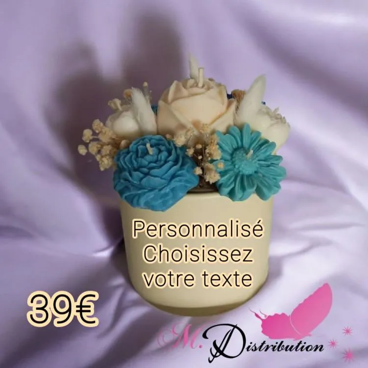 BOUQUET BOUGIES PERSONNALISE