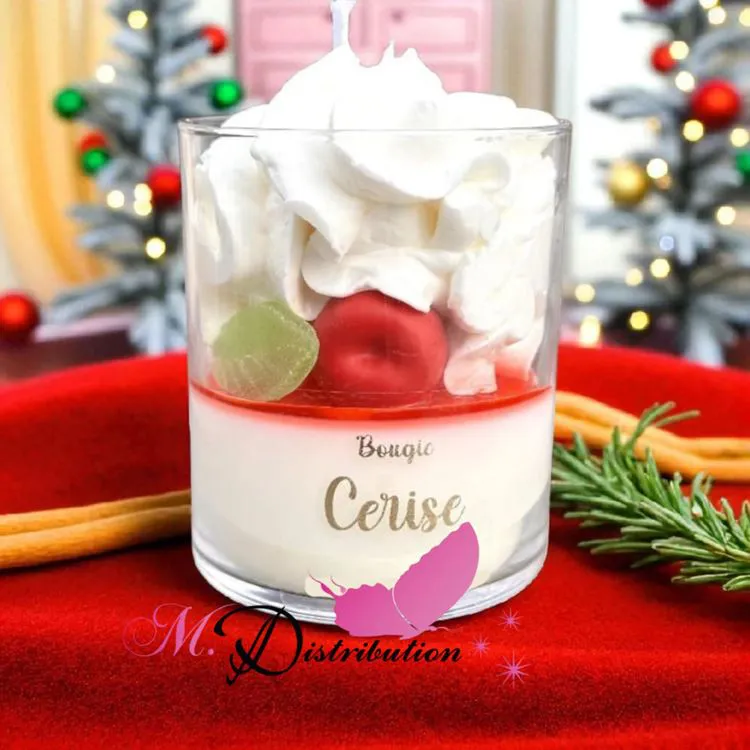 BOUGIE PATISSIERE CERISE 170G
