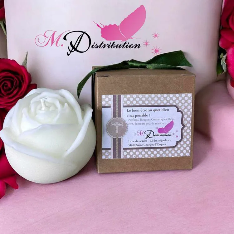 BOUGIE ROSE  PARFUM ROSE