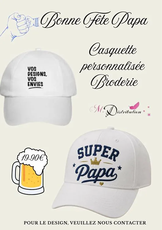 CASQUETTE PAPA BRODEE
