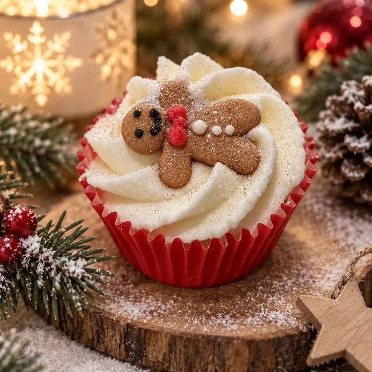 CUP CAKE FONDANT  BAIN / DOUCHE POMME CANNELLE