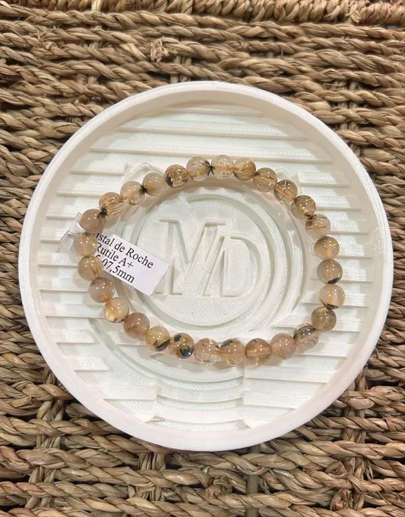 BRACELET CRISTAL DE ROCHE RUTILE A+  6MM