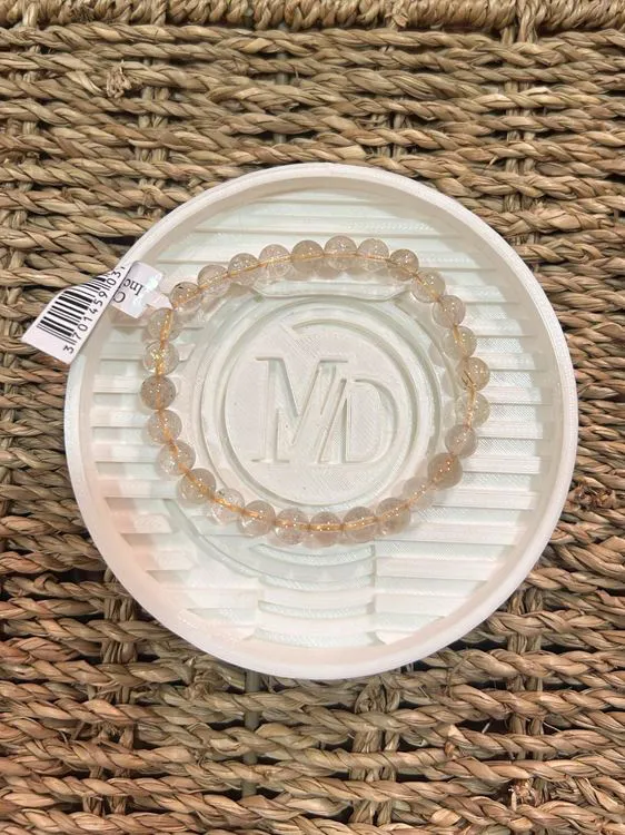 BRACELET CRISTAL DE ROCHE RUTILE INCLUSION A+  6MM