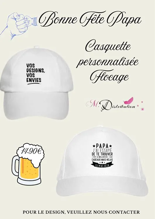 CASQUETTE PAPA FLOCAGE