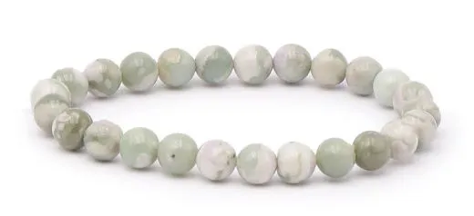 BRACELET JADE DE HETIAN A BOULE 8MM 