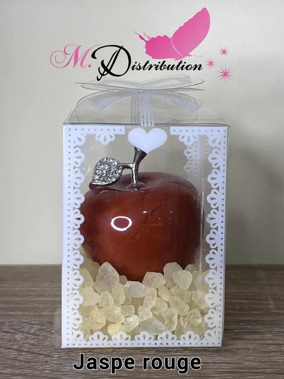 POMME JASPE ROUGE 45MM