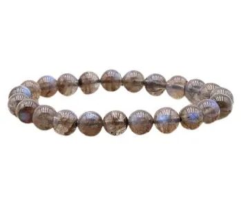 BRACELET LABRADORITE BLEUE AA+ BOULE  8MM