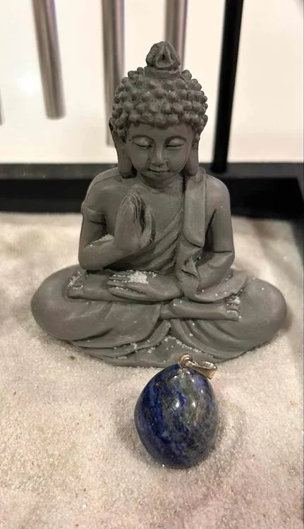 PENDENTIF PIERRE ROULEE LAPIS LAZULI A