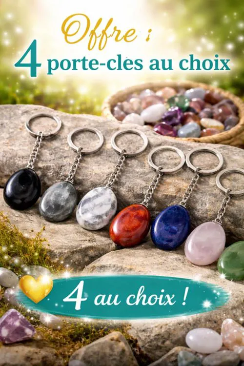 LOT 4 PORTE CLES PIERRES 