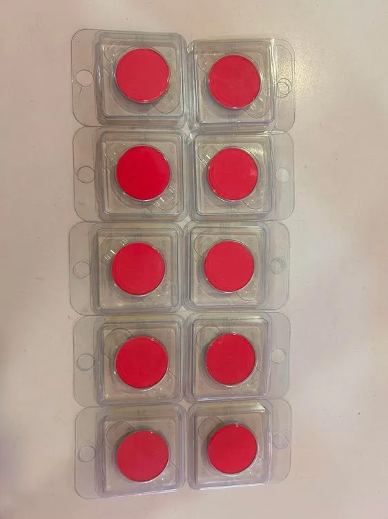 LOT X10 FARDS A PAUPIERES MAT PRO FUSCHIA 3ML