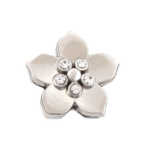 CHARM PLAT EVASION FLEUR SILVER