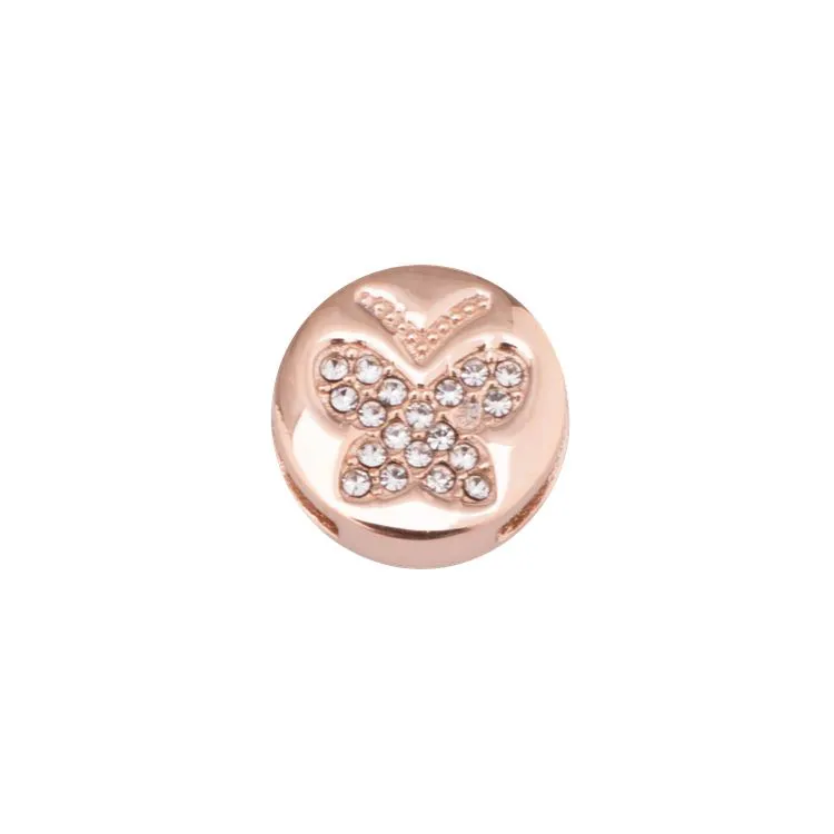 CHARM PLAT EVASION PAPILLON ROSE