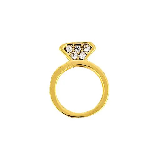 CHARM PLAT EVASION BAGUE GOLD