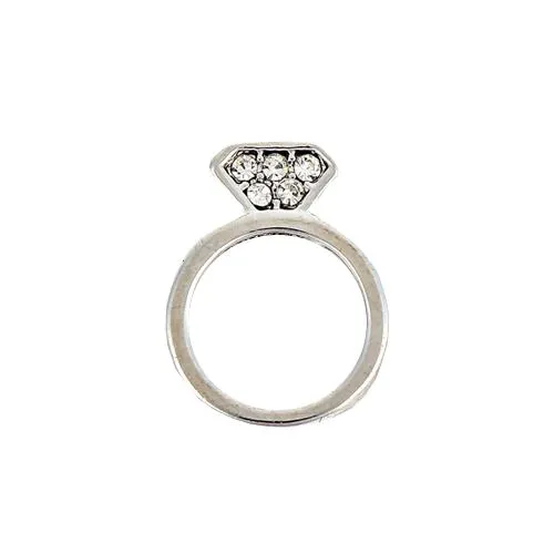 CHARM PLAT EVASION BAGUE SILVER