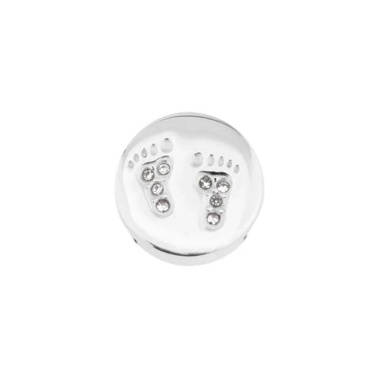 CHARM PLAT EVASION PIEDS SILVER