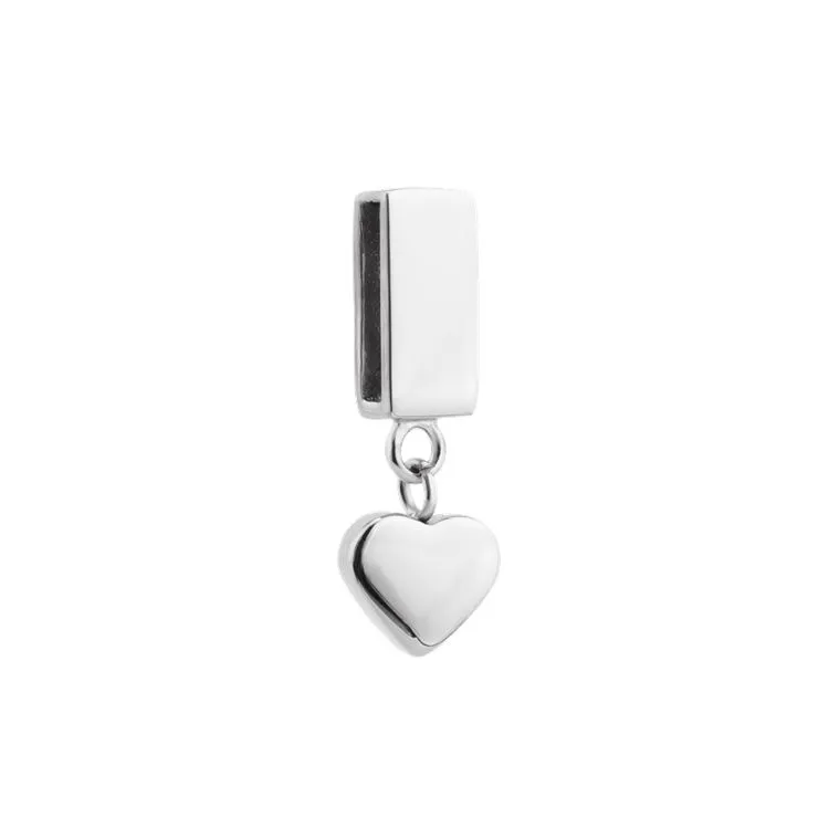 PENDENTIF PLAT EVASION COEUR SILVER
