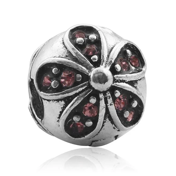 CLIP FLEURS ROUGE