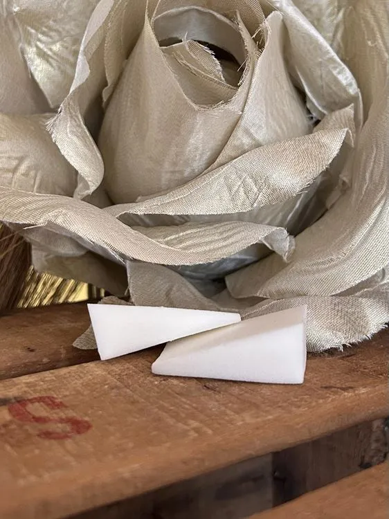 EPONGES PRO TRIANGULAIRES X2 BLANCHES