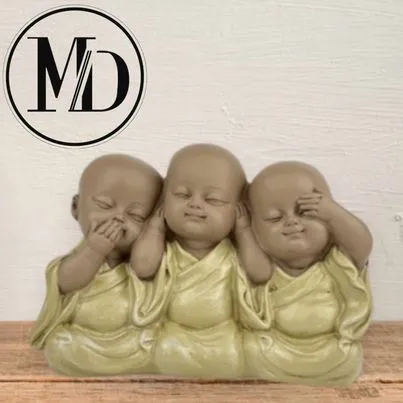 STATUE 3 BB BONZES SAGES