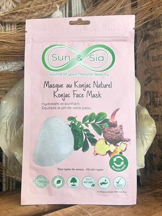 MASQUE VISAGE KONJAC BLANC PURE NATURE