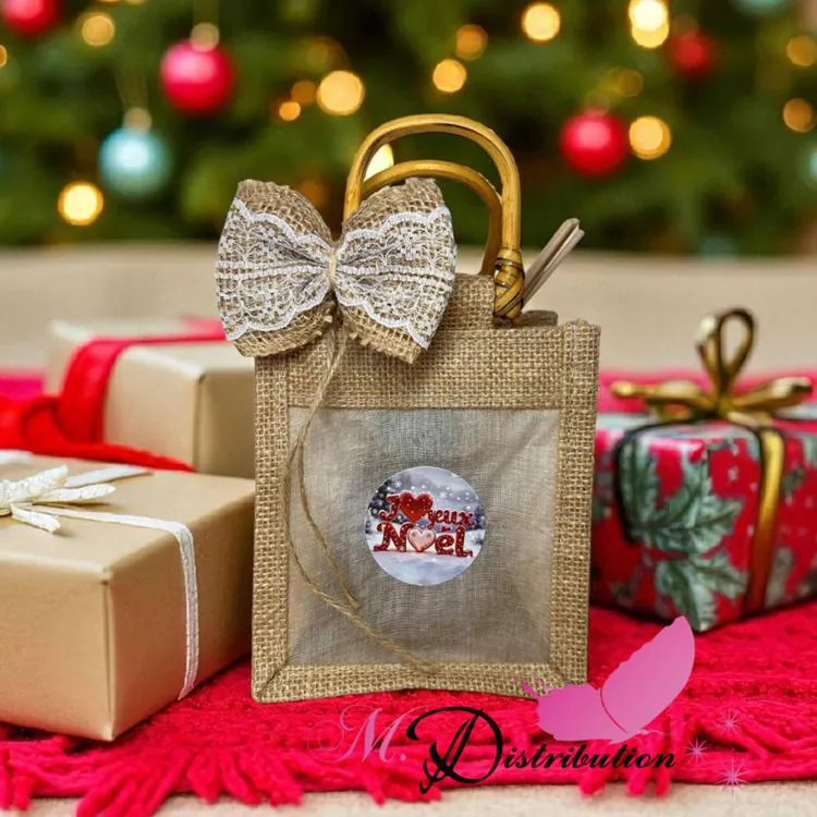 FEERIE D'AMBIANCE sac jute + 1 diffuseur 100ml