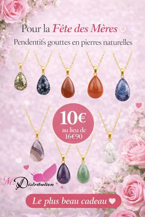 PENDENTIF GOUTTE FETE DES MAMANS