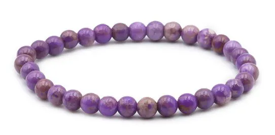 BRACELET  PHOSPHOSIDERITE A BOULE 6MM