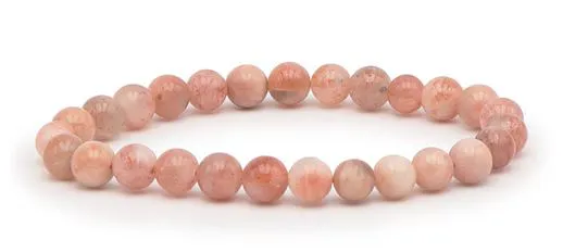 BRACELET BOULE  PIERRE DE SOLEIL A (6MM)