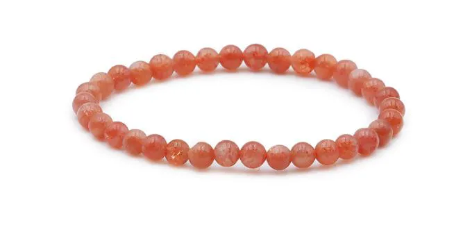 BRACELET PIERRE DE SOLEIL A+ BOULE 6MM