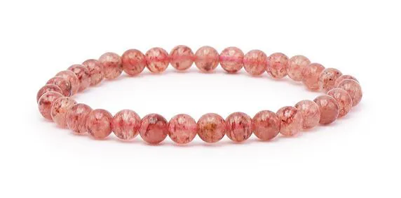 BRACELET QUARTZ FRAISE A BOULE 6MM