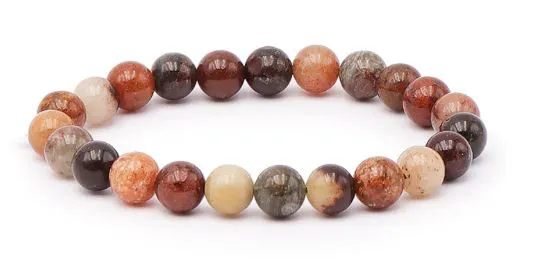 BRACELET QUARTZ LODOLITE A+ BOULE 8MM
