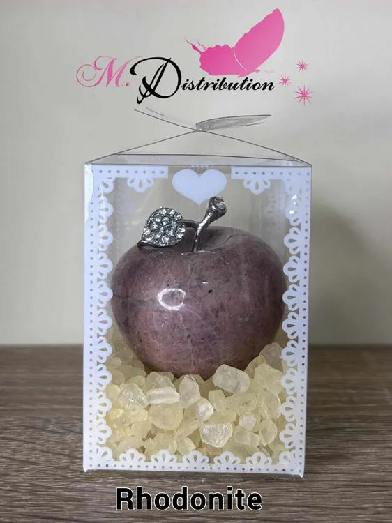 POMME  RHODONITE MADAGASCAR A  45MM