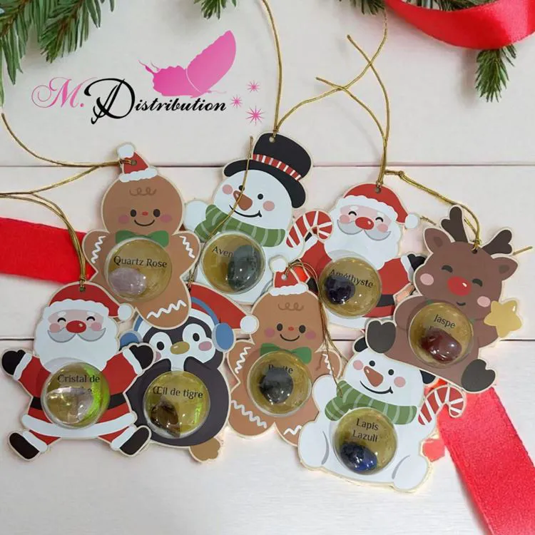 SUSPENSIONS DE NOEL "TRESORS DE PIERRES"