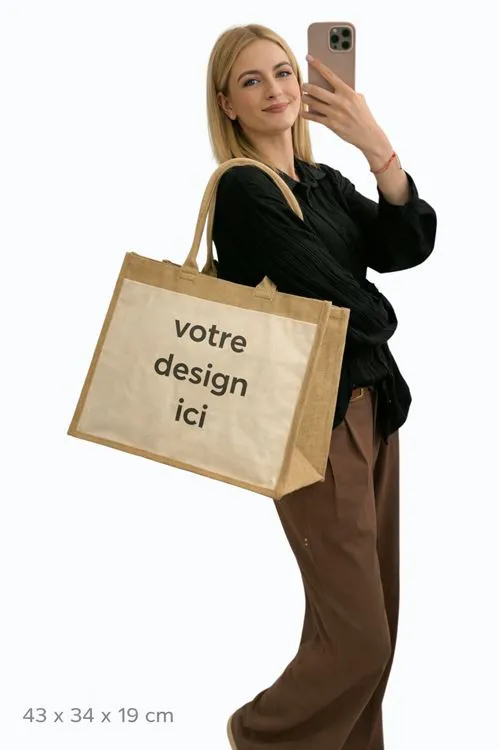 SAC A PERSONNALISER TAILLE L ( 43 X 34 X 19 CM )