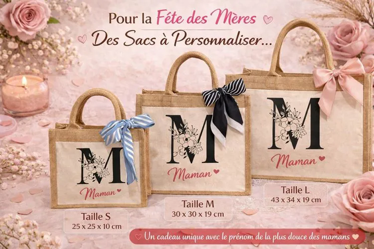 SAC A PERSONNALISER TAILLE S MAMAN
