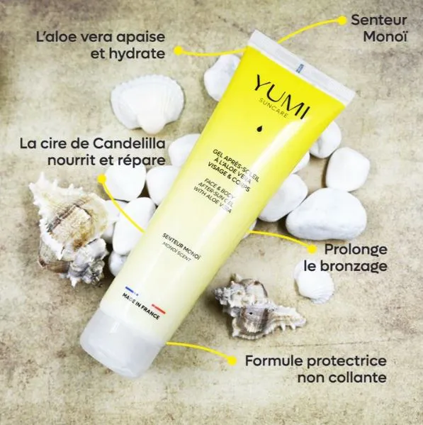 Gel après-soleil réparateur à l'Aloe Vera 