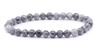 BRACELET AGATE CRAZY LACE GRISE A BOULE  6MM 2