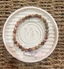 BRACELET AGATE CRAZY LACE AA BOULE 6MM 1