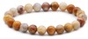 BRACELET AGATE CRAZY LACE AB BOULE 8MM 2